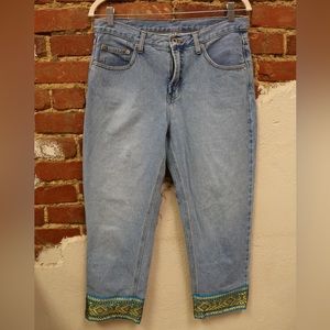 AGOLDE Event Vintage High Rise sari Style Cotton Crop Jeans